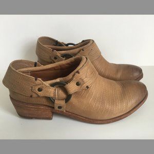 Frye Belted harness leather mule boots - Size 8